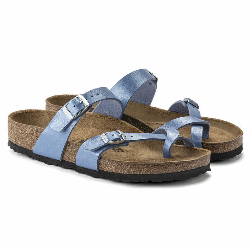 Birkenstock Graceful Birko-flor Mayari Dame Blå | DK 399RVD